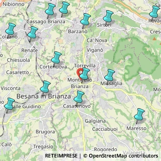 Mappa Via 24 Maggio, 23876 Monticello Brianza LC, Italia (2.89357)