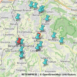 Mappa Via 24 Maggio, 23876 Monticello Brianza LC, Italia (2.2785)