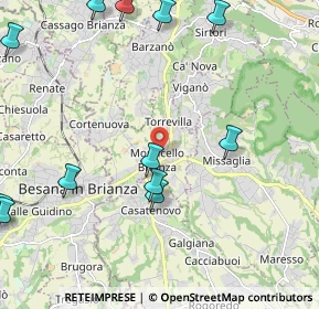 Mappa Via 24 Maggio, 23876 Monticello Brianza LC, Italia (2.795)