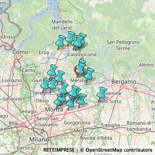Mappa Via Annunciata, 23807 Merate LC, Italia (11.67)