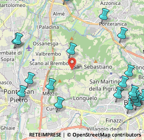 Mappa Unnamed Road, 24030 Bergamo BG, Italia (3.1265)