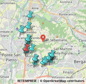 Mappa Unnamed Road, 24030 Bergamo BG, Italia (1.92)