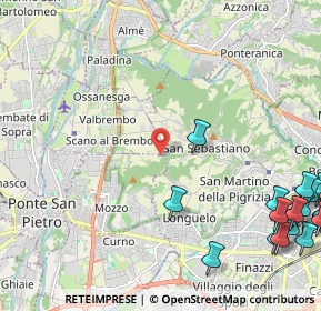 Mappa Unnamed Road, 24030 Bergamo BG, Italia (3.564)