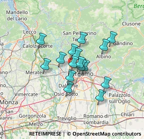 Mappa Unnamed Road, 24030 Bergamo BG, Italia (9.50125)