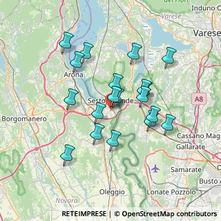 Mappa Via Caduti Libertà, 28053 Castelletto sopra Ticino NO, Italia (6.30421)