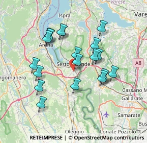 Mappa Via Caduti Libertà, 28053 Castelletto sopra Ticino NO, Italia (6.681)