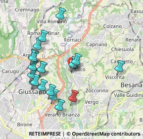 Mappa Piazza della Chiesa, 20836 Briosco MB, Italia (1.903)