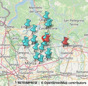 Mappa Via Pianezzo, 23887 Olgiate Molgora LC, Italia (10.4515)