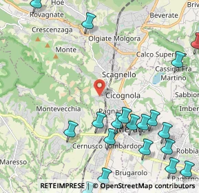 Mappa Via Pianezzo, 23887 Olgiate Molgora LC, Italia (2.9835)