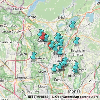 Mappa 22063 Mariano Comense CO, Italia (6.03526)