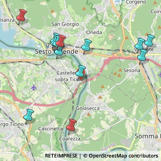 Mappa Via Belfanti, 28053 Castelletto sopra Ticino NO, Italia (2.53923)
