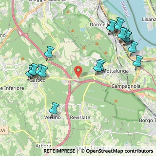 Mappa Via Comignago, 28013 Gattico NO, Italia (2.622)