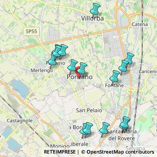 Mappa Via Chiesa di Ponzano, 31050 Ponzano Veneto TV, Italia (2.30867)