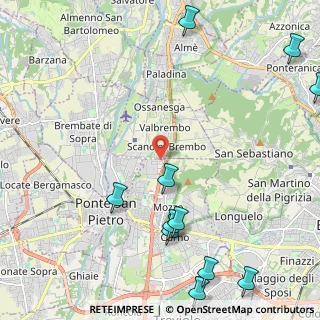 Mappa Via Lombardia, 24030 Mozzo BG, Italia (3.03636)