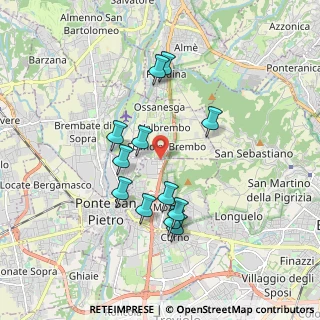 Mappa Via Lombardia, 24030 Mozzo BG, Italia (1.64333)
