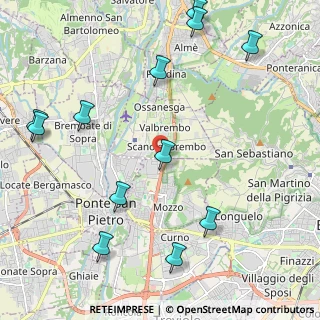 Mappa Via Lombardia, 24030 Mozzo BG, Italia (2.84)