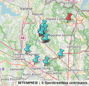 Mappa Via Piave, 21049 Tradate VA, Italia (4.81538)