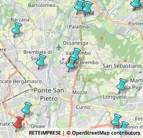 Mappa Via Venezia, 24030 Mozzo BG, Italia (3.12071)