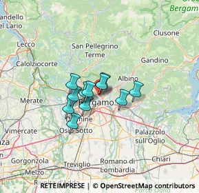 Mappa Piazzale Olimpiadi, 24123 Bergamo BG, Italia (7.68545)