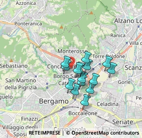 Mappa Piazzale Olimpiadi, 24123 Bergamo BG, Italia (1.23867)