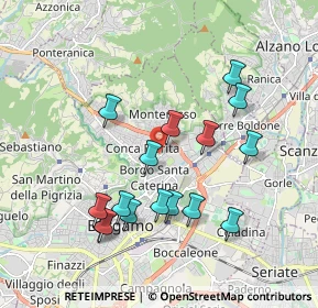 Mappa Piazzale Olimpiadi, 24123 Bergamo BG, Italia (1.84063)