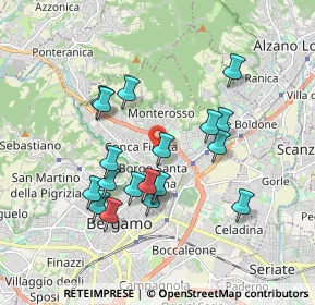 Mappa Piazzale Olimpiadi, 24123 Bergamo BG, Italia (1.63895)