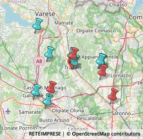 Mappa Via S. Francesco, 21049 Tradate VA, Italia (6.45917)