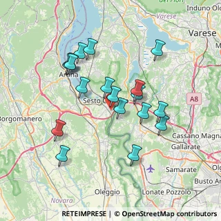 Mappa Via Michelangelo, 28053 Castelletto sopra Ticino NO, Italia (6.80611)