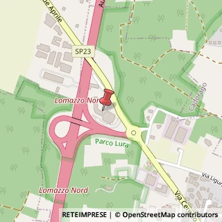 Mappa Via Ceresio, 49, 22074 Lomazzo, Como (Lombardia)