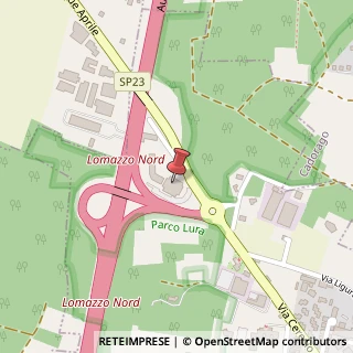Mappa Via Ceresio, 49, 22074 Lomazzo, Como (Lombardia)