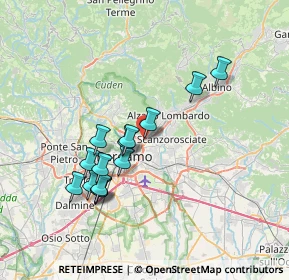 Mappa Via Marco Antonio Negrisoli, 24124 Bergamo BG, Italia (6.57786)