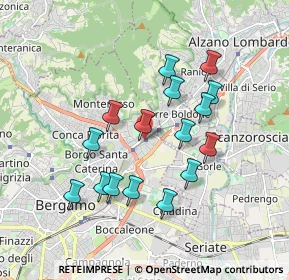 Mappa Via Marco Antonio Negrisoli, 24124 Bergamo BG, Italia (1.63688)