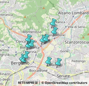 Mappa Via Marco Antonio Negrisoli, 24124 Bergamo BG, Italia (1.63333)