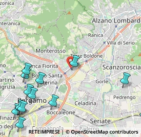 Mappa Via Marco Antonio Negrisoli, 24124 Bergamo BG, Italia (3.14143)