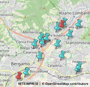 Mappa Via Marco Antonio Negrisoli, 24124 Bergamo BG, Italia (1.98875)