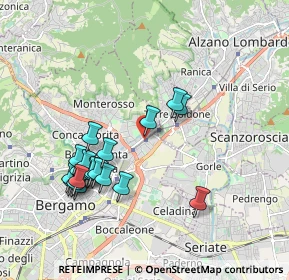 Mappa Via Marco Antonio Negrisoli, 24124 Bergamo BG, Italia (1.8995)