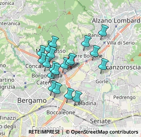 Mappa Via Marco Antonio Negrisoli, 24124 Bergamo BG, Italia (1.371)