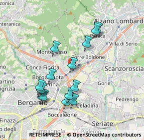 Mappa Via Marco Antonio Negrisoli, 24124 Bergamo BG, Italia (1.84333)