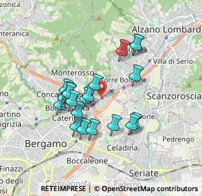 Mappa Via Marco Antonio Negrisoli, 24124 Bergamo BG, Italia (1.478)