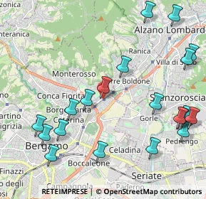 Mappa Via Marco Antonio Negrisoli, 24124 Bergamo BG, Italia (2.579)