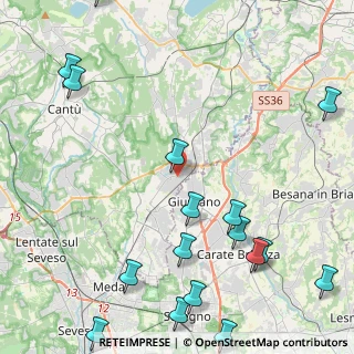 Mappa Via C. Cavour, 22060 Cantù CO, Italia (6.6395)