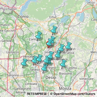 Mappa Via C. Cavour, 22060 Carugo CO, Italia (5.86067)