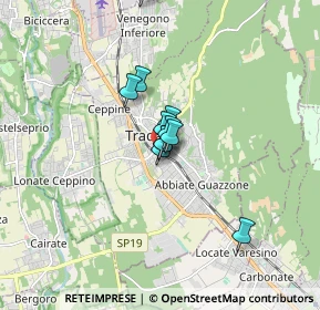 Mappa Via Piave, 21049 Tradate VA, Italia (1.25917)