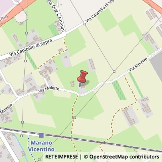 Mappa Via molette 16, 36035 Marano Vicentino, Vicenza (Veneto)