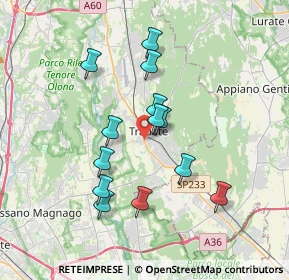 Mappa Via Bruno Passerini, 21049 Tradate VA, Italia (3.16385)