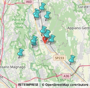 Mappa Via Bruno Passerini, 21049 Tradate VA, Italia (3.09417)