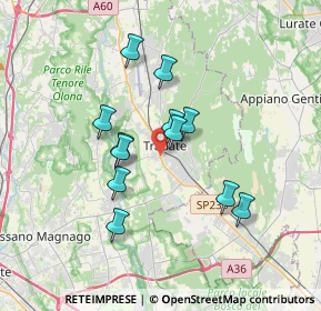 Mappa Via Bruno Passerini, 21049 Tradate VA, Italia (2.88167)