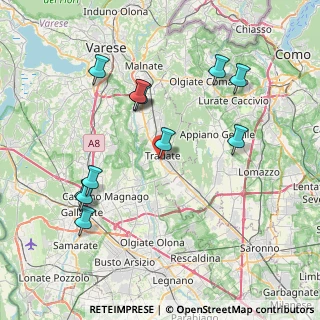 Mappa Via Bruno Passerini, 21049 Tradate VA, Italia (8.07833)