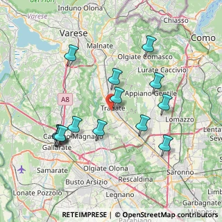 Mappa Via Bruno Passerini, 21049 Tradate VA, Italia (7.65643)