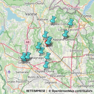 Mappa Via Bruno Passerini, 21049 Tradate VA, Italia (6.48067)